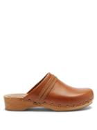 Matchesfashion.com Isabel Marant - Thalie Floral-carved Leather Clog Mules - Womens - Tan
