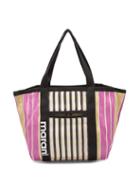 Isabel Marant - Darwen Small Striped Nylon Tote Bag - Womens - Pink Multi