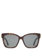Matchesfashion.com Balenciaga - Square Tortoiseshell-acetate Sunglasses - Womens - Tortoiseshell