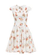 Matchesfashion.com Emilia Wickstead - Nerissa Floral-print Cotton Mini Dress - Womens - White Print