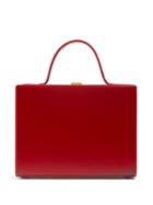 Mark Cross Overnight Case Leather Box Bag