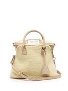 Matchesfashion.com Maison Margiela - 5ac Mini Faux Shearling Cross Body Bag - Womens - Cream