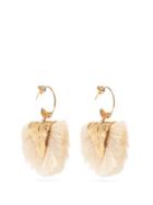 Matchesfashion.com Elise Tsikis - Agia Tasselled Gold Plated Silver Drop Earrings - Womens - White