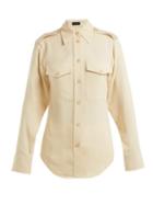 Matchesfashion.com Joseph - Rainer Silk Crepe Shirt - Womens - Cream