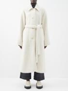 Acne Studios - Olaura Belted Boucl Coat - Womens - Ecru