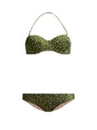 Matchesfashion.com Adriana Degreas - Mille Puncti Bikini - Womens - Green White