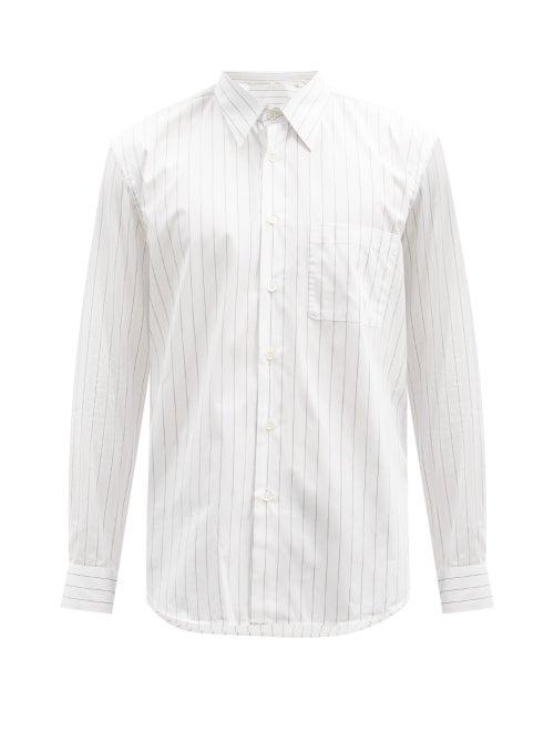 Matchesfashion.com Sunflower - Adrian Striped Cotton-poplin Shirt - Mens - White