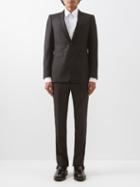 Burberry - Roped-shoulder Wool-twill Suit - Mens - Black