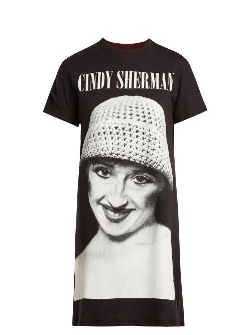 Matchesfashion.com Undercover - Reversible T Shirt Dress - Womens - Black Multi