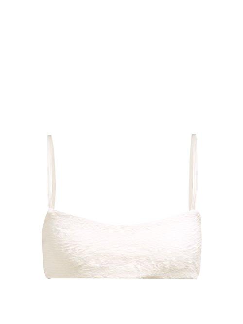 Matchesfashion.com Mara Hoffman - Sia Bandeau Bikini Top - Womens - Ivory