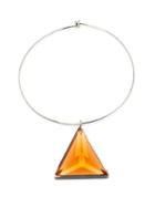 Jil Sander - Glass-pendant Choker - Womens - Brown