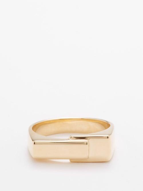 Lizzie Mandler - Overlap 18kt Gold Ring - Mens - Gold