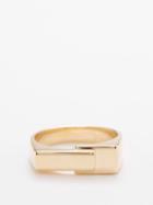 Lizzie Mandler - Overlap 18kt Gold Ring - Mens - Gold