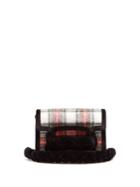 Miu Miu Braid-embellished Tartan Cross-body Bag