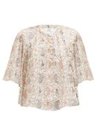 Matchesfashion.com Isabel Marant Toile - Algari Paisley-print Voile Top - Womens - Ivory Multi