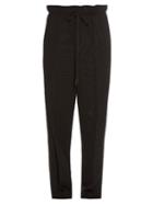 Helmut Lang Pinstriped Dropped-crotch Trousers