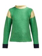 Matchesfashion.com Eckhaus Latta - Kermit Contrast Panel Sweater - Womens - Green