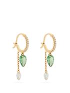 Raphaele Canot Set Free Diamond, Tsavorite & Yellow-gold Earrings