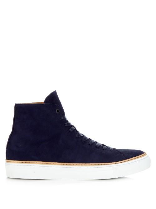 No. 288 Mulberry High-top Nubuck-leather Trainers