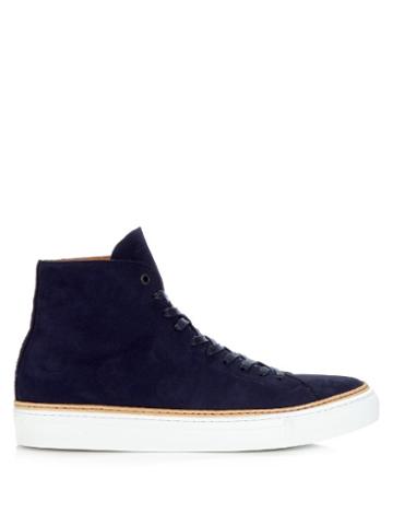 No. 288 Mulberry High-top Nubuck-leather Trainers