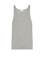 Matchesfashion.com The White Briefs - Rye Cotton Jersey Vest - Mens - Grey