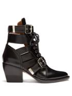 Chloé Serina Leather Ankle Boots