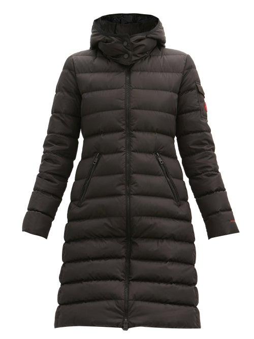 Matchesfashion.com Moncler - Hooded Recycled-fibre Quilted Down Coat - Womens - Black