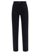 Matchesfashion.com Lemaire - High-rise Straight-leg Jeans - Womens - Black