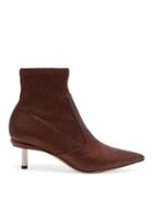 Matchesfashion.com Nicholas Kirkwood - Polly Metallic Leather Ankle Boots - Womens - Bronze