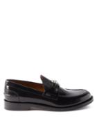 Burberry - Tb-monogram Leather Loafers - Mens - Black