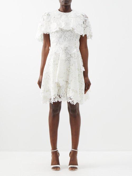 Jason Wu Collection - Floral Guipure-lace Mini Dress - Womens - White