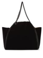 Matchesfashion.com Stella Mccartney - Falabella Small Reversible Velvet Tote Bag - Womens - Black