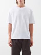Studio Nicholson - Stand-collar Cotton-jersey T-shirt - Mens - White