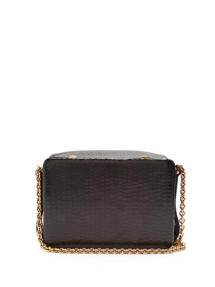 Lutz Morris Morrow Small Crocodile-effect Leather Bag