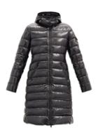 Matchesfashion.com Moncler - Moka Hooded Quilted Down Coat - Womens - Black
