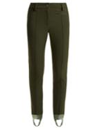 Fendi High-rise Stirrup-hem Stretch-twill Trousers