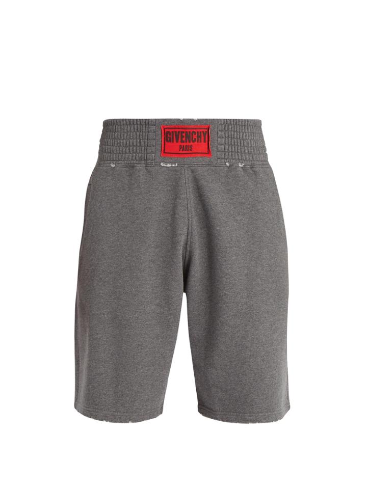 Givenchy Logo-patch Cotton-jersey Shorts