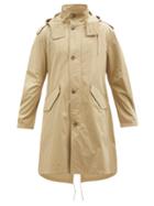 A.p.c. - Antoine Hooded Cotton-gabardine Parka - Mens - Beige
