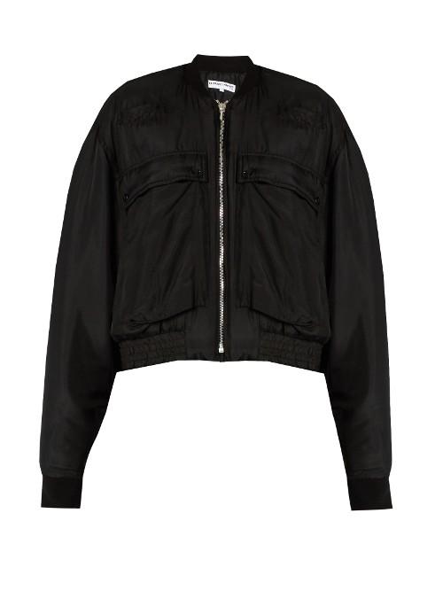 Katharine Hamnett At Ymc Padded Silk Bomber Jacket