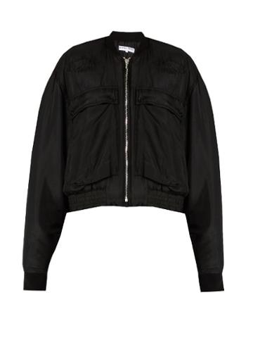 Katharine Hamnett At Ymc Padded Silk Bomber Jacket