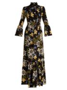 Erdem Stephanie Floral-print Silk Crepe De Chine Gown