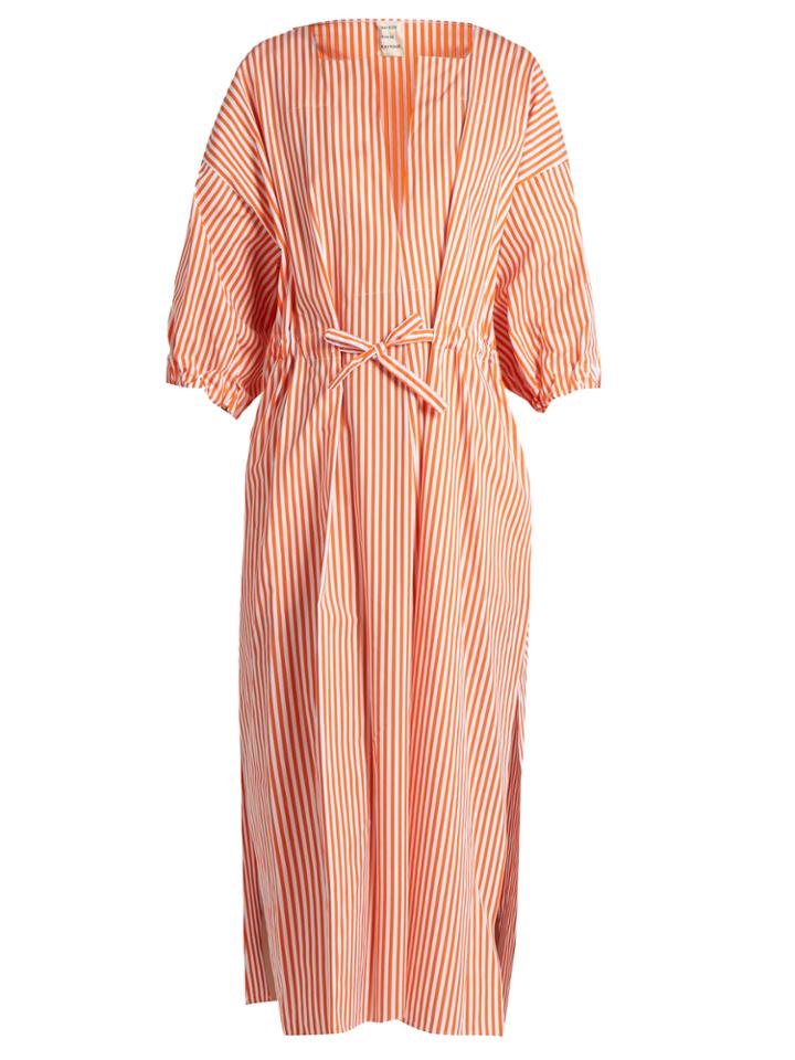 Maison Rabih Kayrouz Drawstring-waist Cotton-poplin Dress