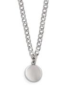 Matchesfashion.com Bottega Veneta - Circle Pendant Necklace - Mens - Silver