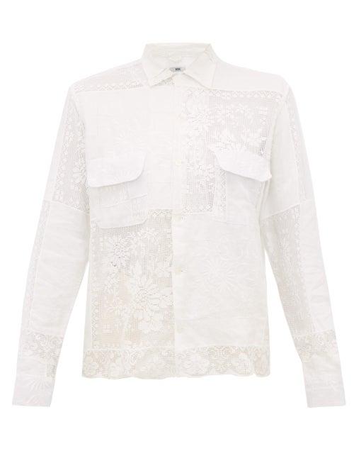 Matchesfashion.com Bode - Havana Floral Lace Shirt - Womens - White