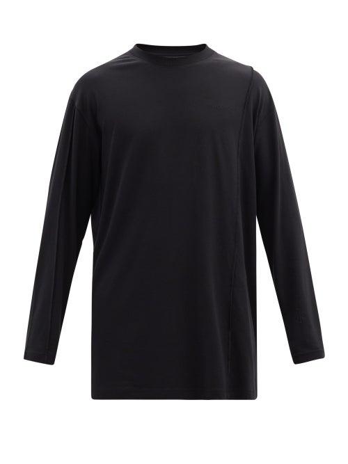 Matchesfashion.com A-cold-wall* - Logo-embroidered Jersey Long-sleeved T-shirt - Mens - Black