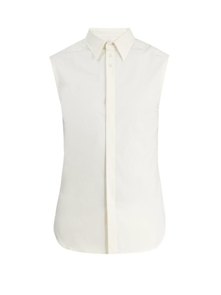 Wales Bonner Logo-print Sleeveless Shirt