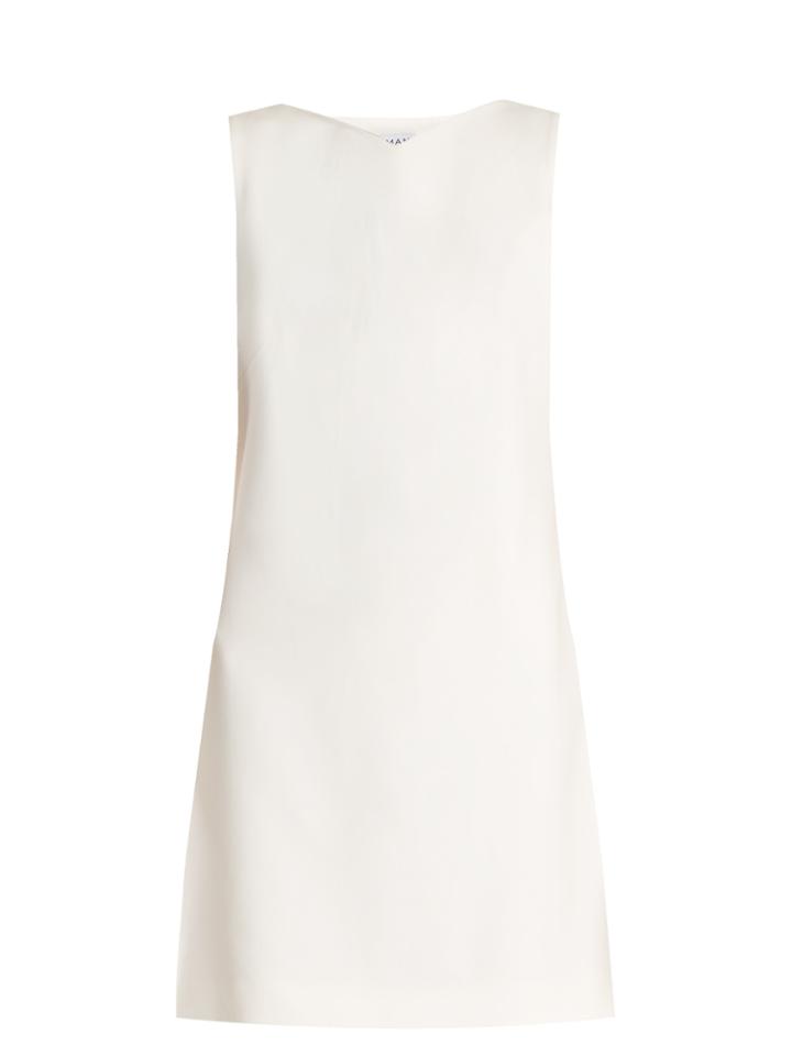 Osman Lou Lou Embellished-back Crepe-cady Dress