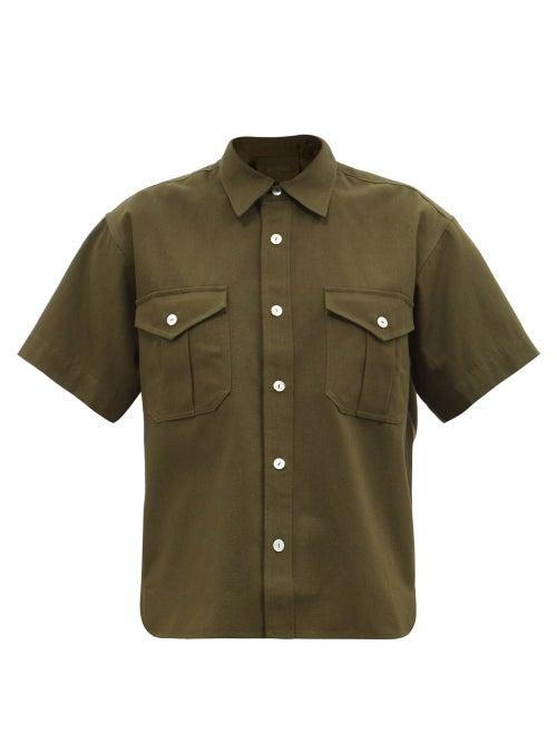 Loup Charmant - Expedition Safari-pocket Cotton Shirt - Womens - Khaki