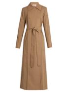 Nina Ricci Tie-waist Wool-gabardine Trench Coat
