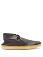 Matchesfashion.com Lemaire - Grained-leather Desert Boots - Mens - Black